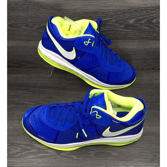 Nike Lebron 8 V/2 Low, Treasure Blue/Volt | Size 13.5M [new] DN1581-400 - Picture 5 of 9
